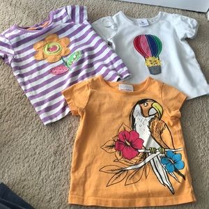 3 Hanna Anderson T-Shirts, size 80 EUC